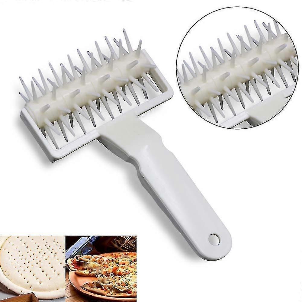 Gebäck Pizza Teig Nadel Räder Roller Kunststoff Brot Loch Punch DIY Backwerkzeug
