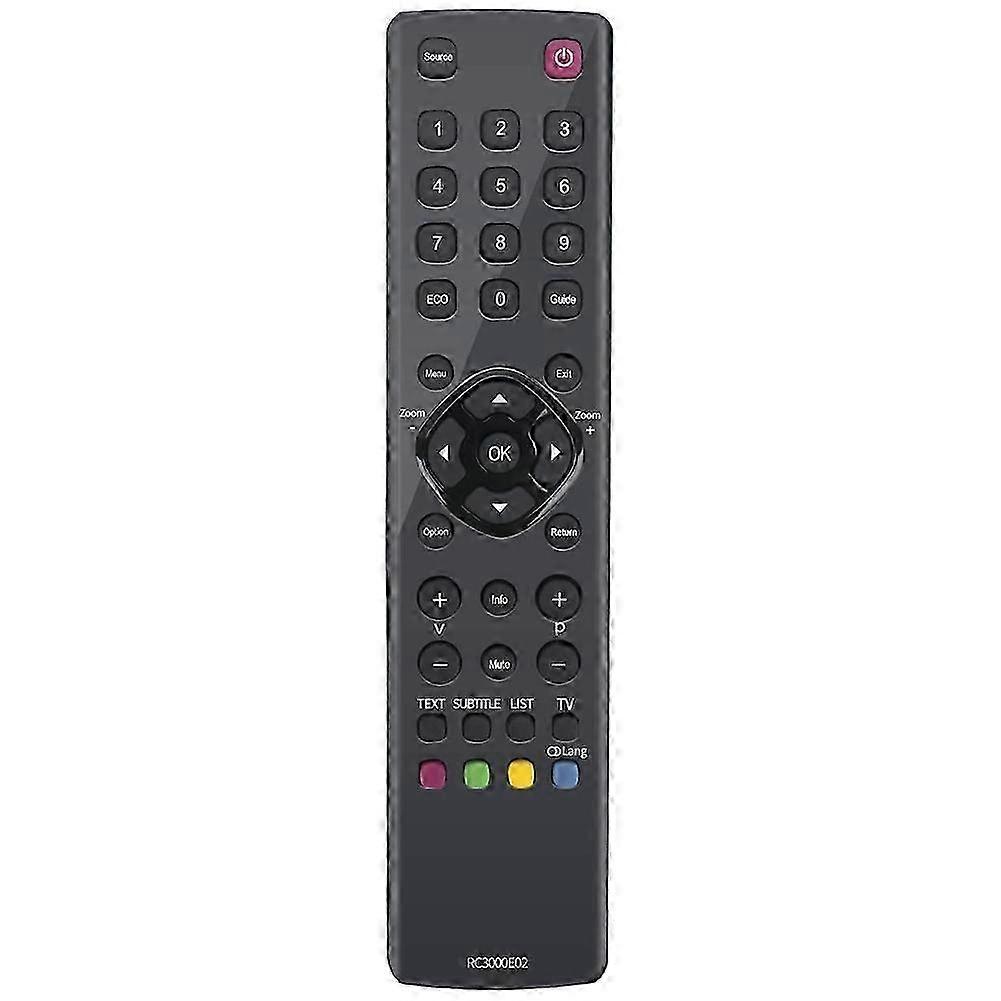 RC3000E02 Bytt fjernkontroll for TV-L19E4103 L40E3000F L40E5200F L46E5300F L48F3300F L24D3260F