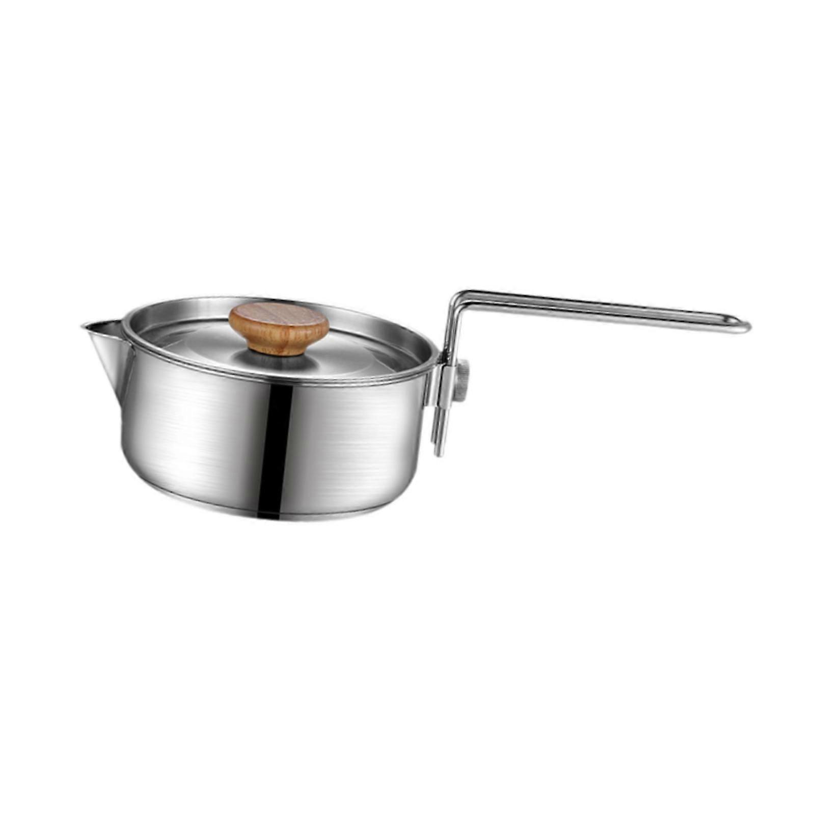 סיר קמפינג עם מכסה קמפ סטוקפוט למטיילים חובבי קמפינג דיג 1000 מ"ל