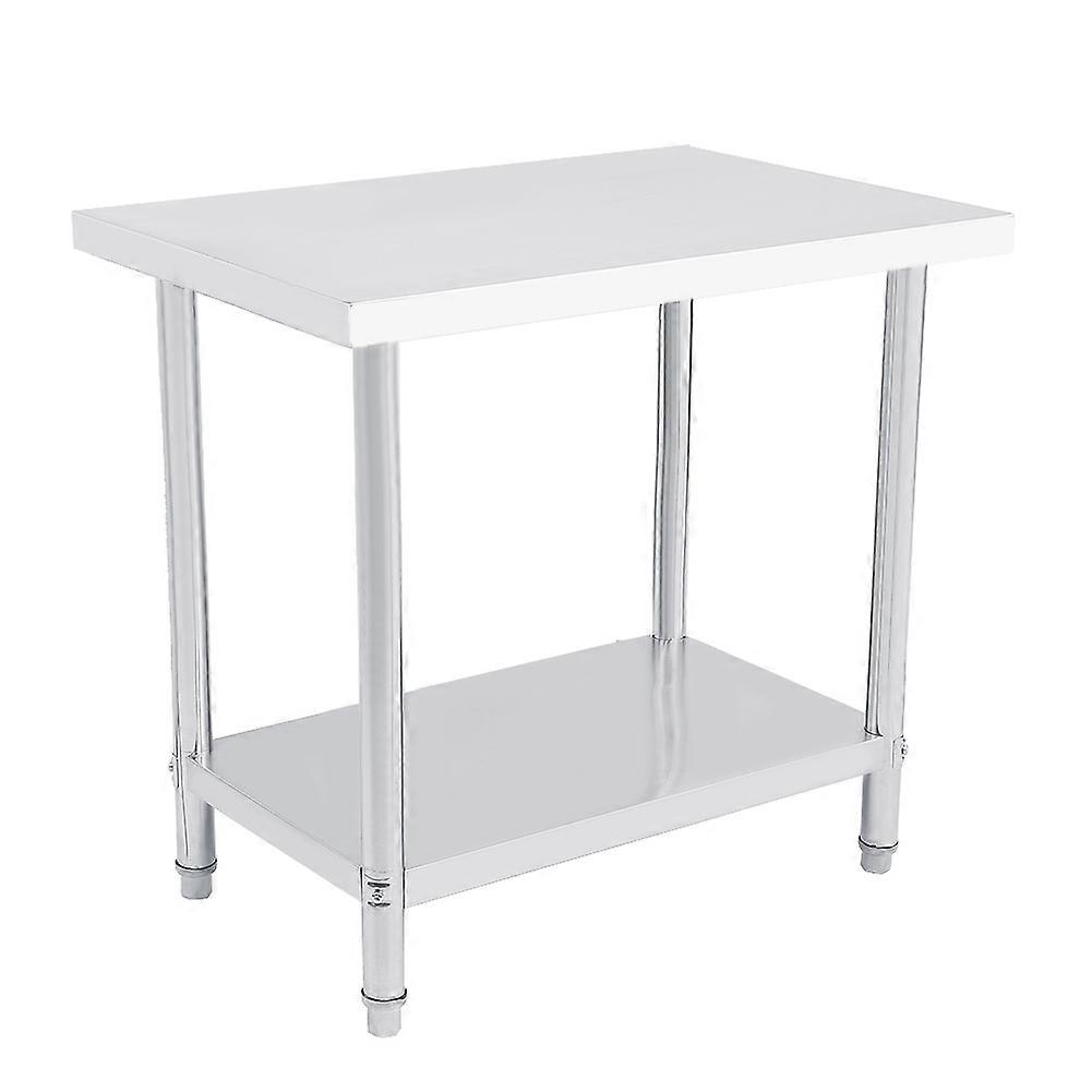 1Pcs Double Layer Stainless Steel Platform Operating Table Work Station Kitchen Desk 0.6mm #2