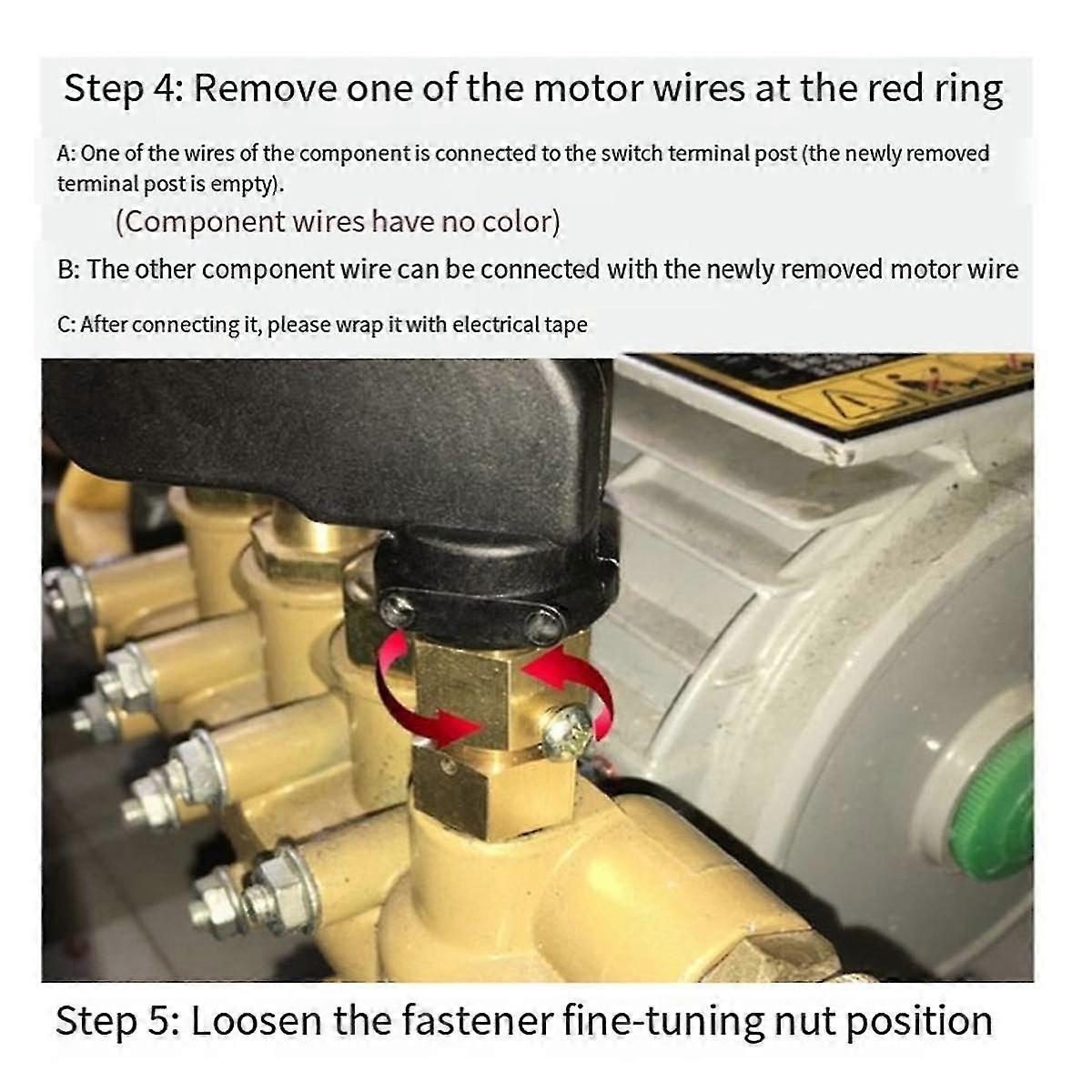 Brytare för biltvätt, brytare, tillbehör, reservdelar, delar för högtrycksvatten, typ 280/380