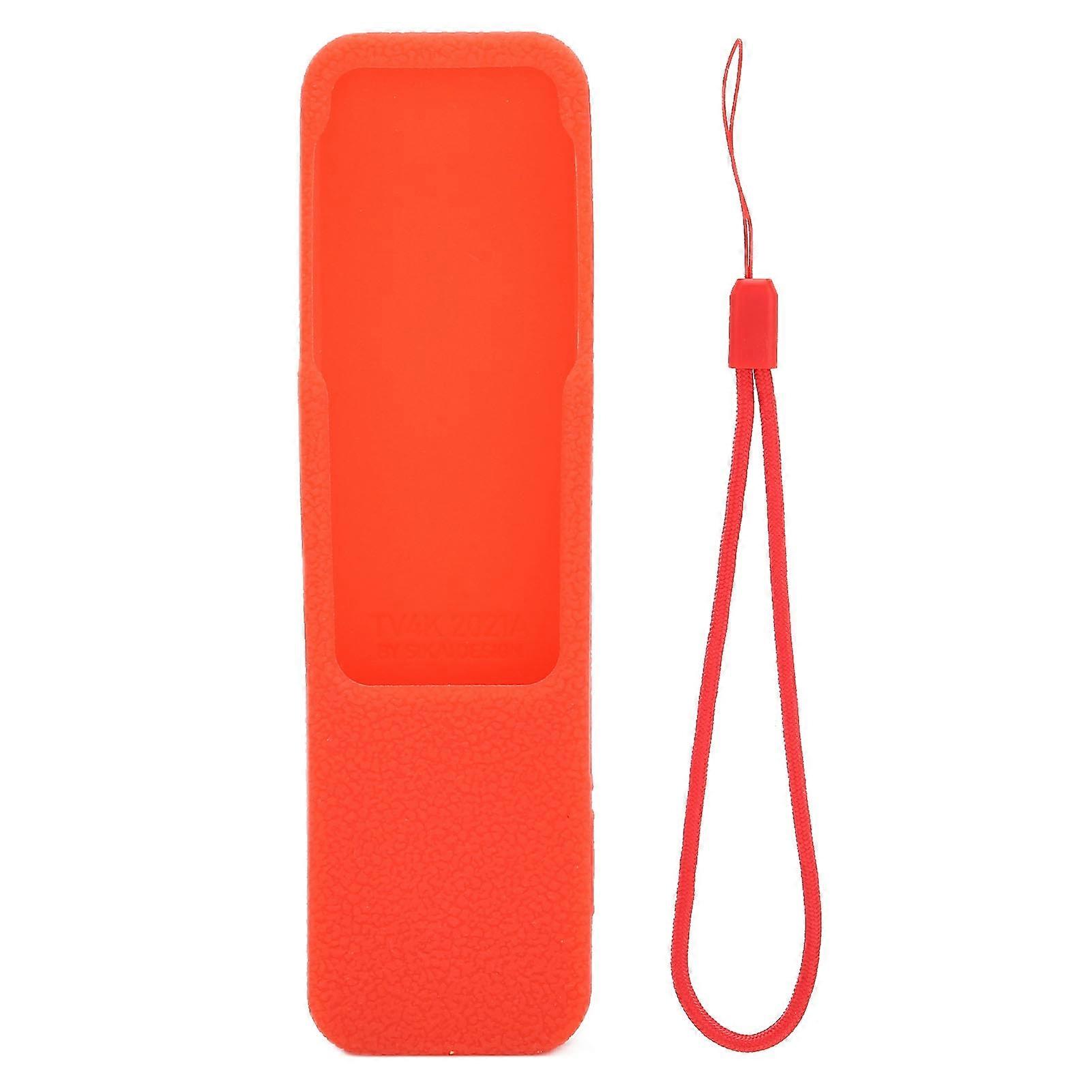 Remote Control Protective Cover Safe Non Slip Washable Silicone Protective Case for Apple TVRed