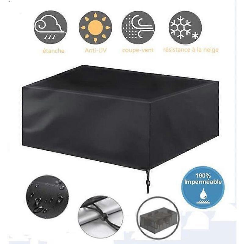 Κάλυμμα επίπλων κήπου - αδιάβροχα προστατευτικά κατά της υπεριώδους ακτινοβολίας - 308 * 138 * 98 cm