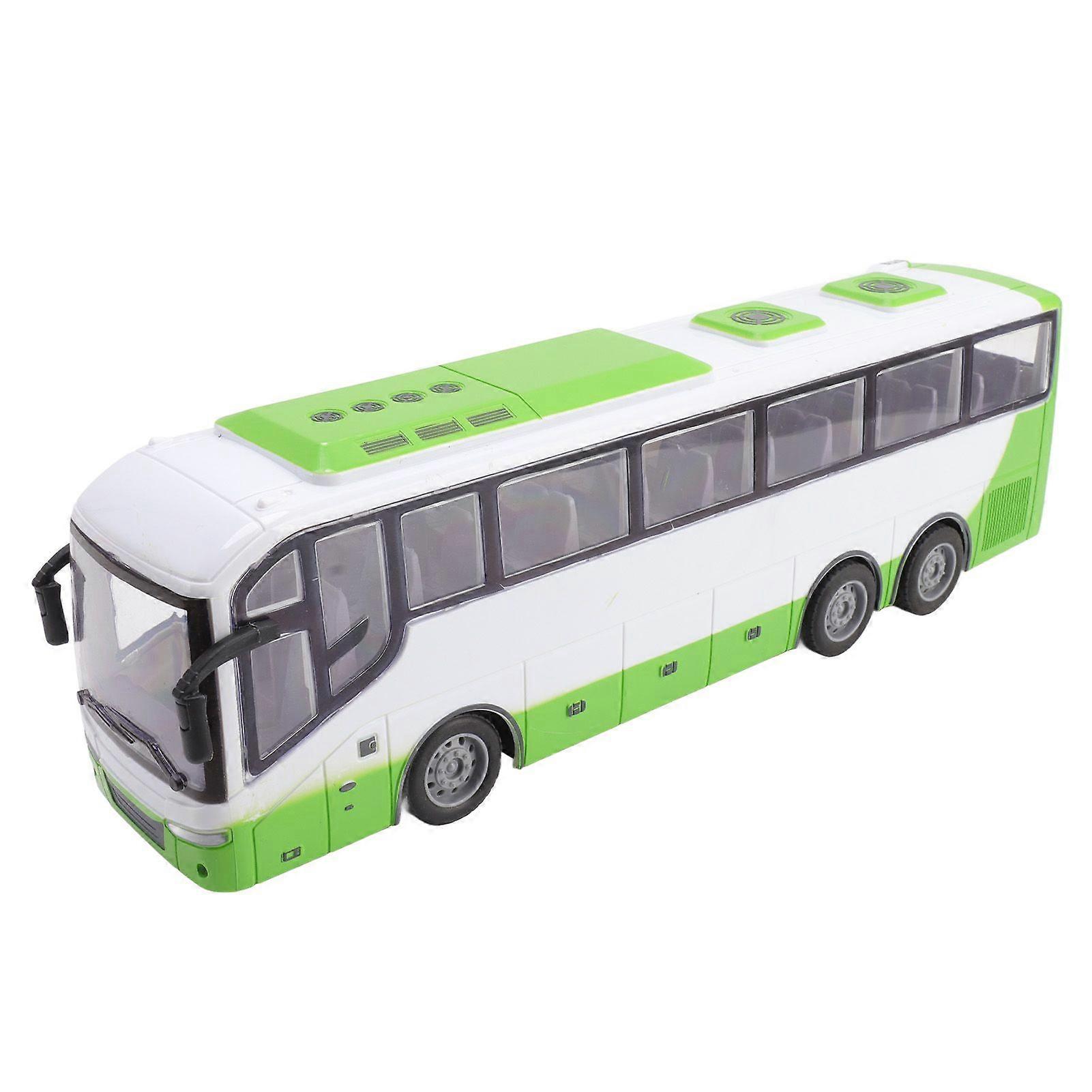 1/30 Télécommande Bus Modèle Électrique Sans Fil Simulation Grand Bus RC Jouet avec Télécommande Blanc Vert