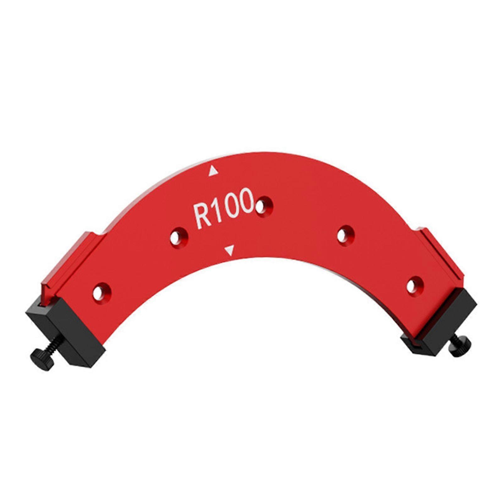 Woodworking Corner Radius Template & Edge Trimming Tool - Large Inner & Outer Arc Guides for Cabinet Corner Finishing