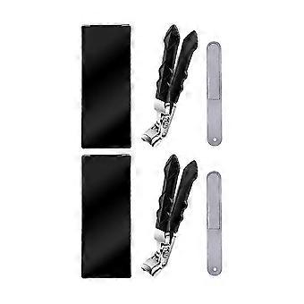 1/2 stks Dikke tondeuse voor ingegroeide teennagels Roestvrij staal brede kaakknipper voor nagels Senioren volwassenen 2 sets