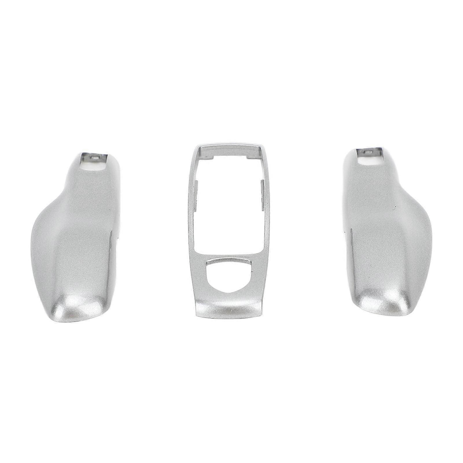 Car Smart Key Cover Case Keyless Entry Remote Key Fob Protector Shell for Panamera Cayenne 911 Macan Boxster Cayman 718 GT Silver Style