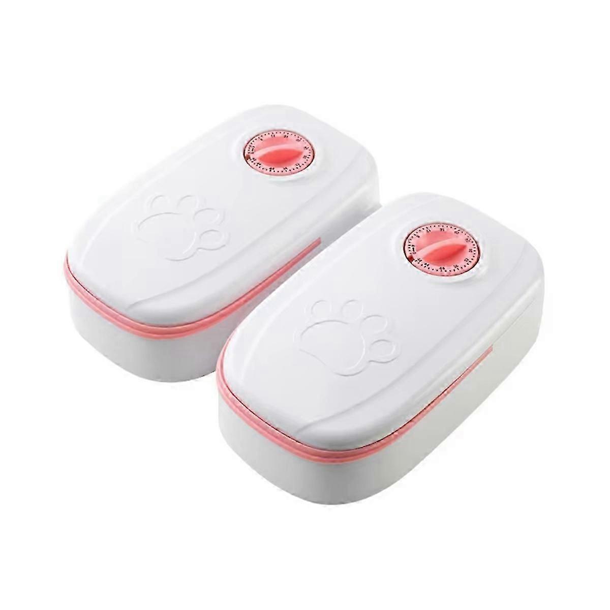 Distributeur automatique de chat pour chat de compagnie 350ml Double bol pour animaux de compagnie adapté aux chats Chiens Distributeur quantitatif pour chat Accessoire A