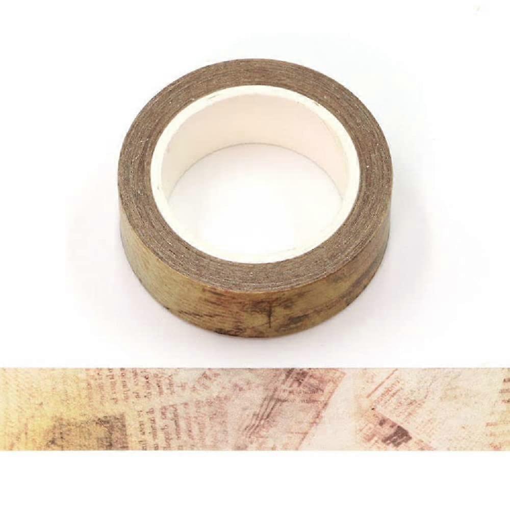 Vintage Decorative Washi Tape 15mm Wide x 10 Meters Long for Scrapbooking, Gift Wrapping, and DIY Projects