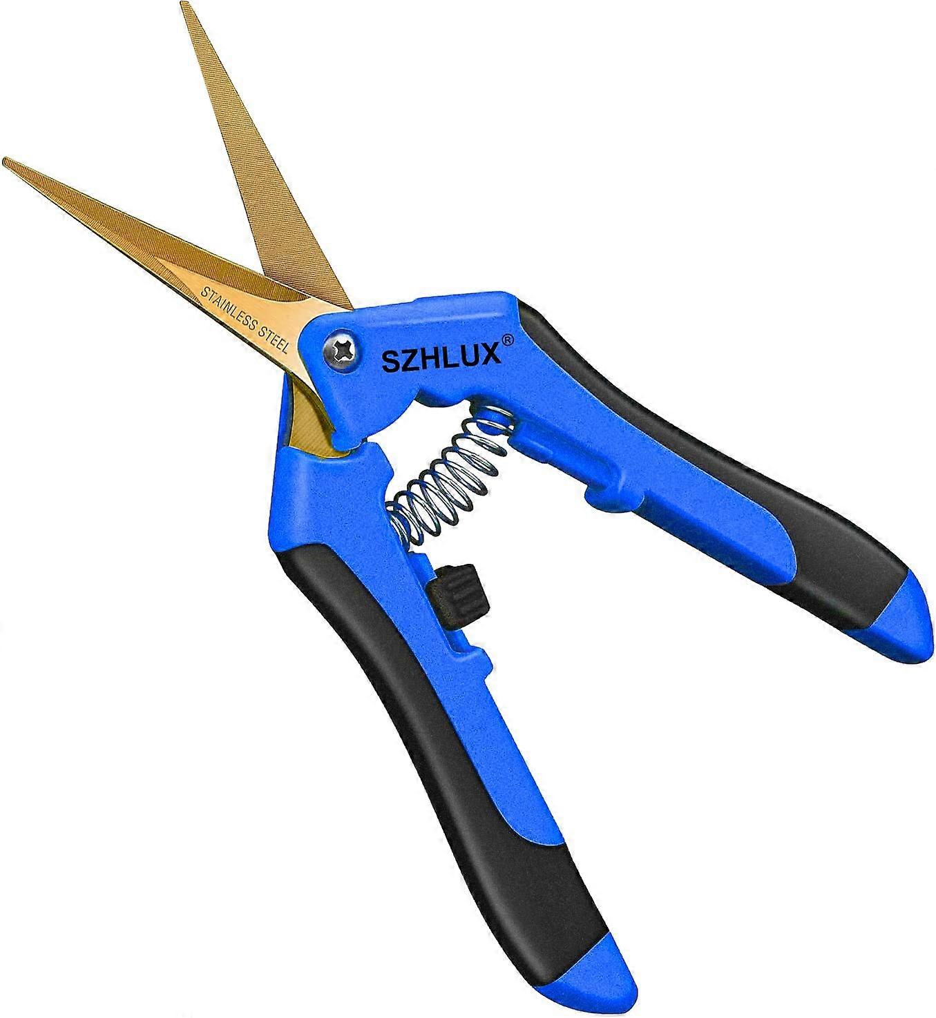 6.5" Titanium Pruning Shears with Curved Blade for Precision Gardening and Floral Arranging