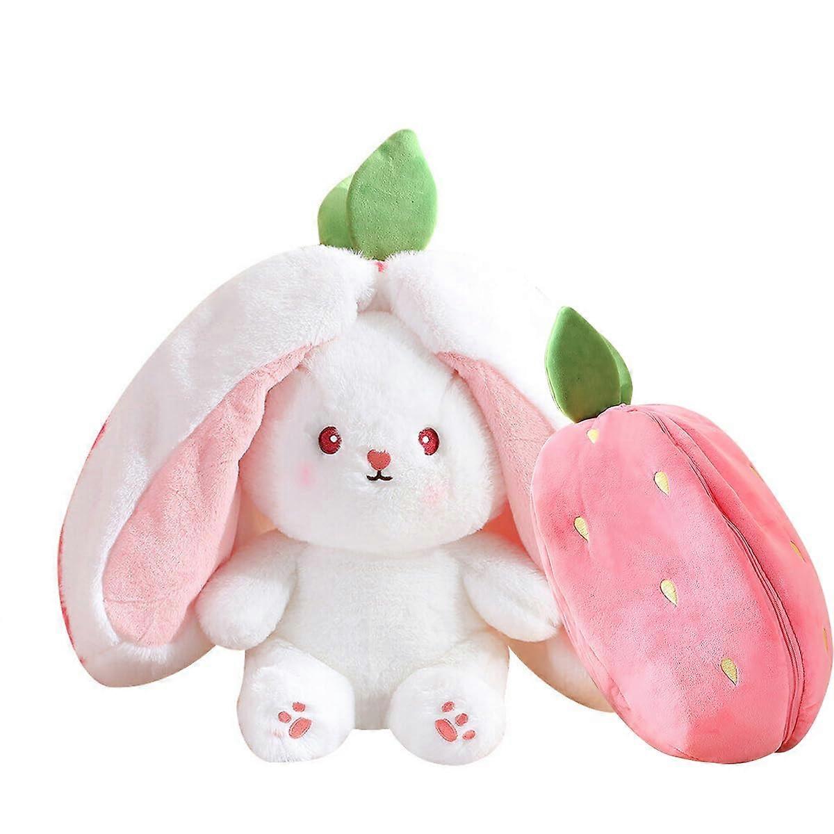 Reversible Bunny Plush Toy Transformable Design 78-Inch