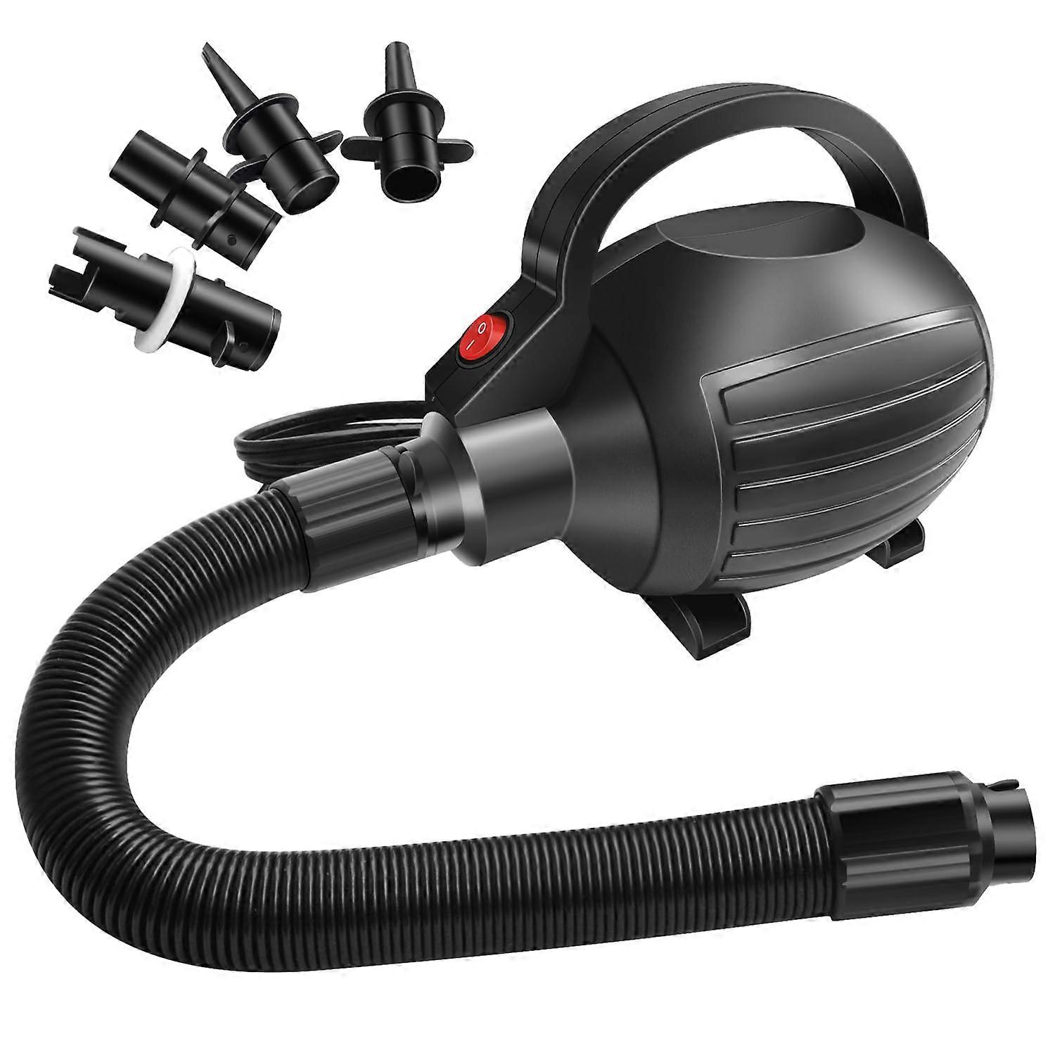 Electric Air Pump for Inflatable Pool and Bed, High-Pressure, Quick-Fill, Compatible with Various Valves, 110-120V