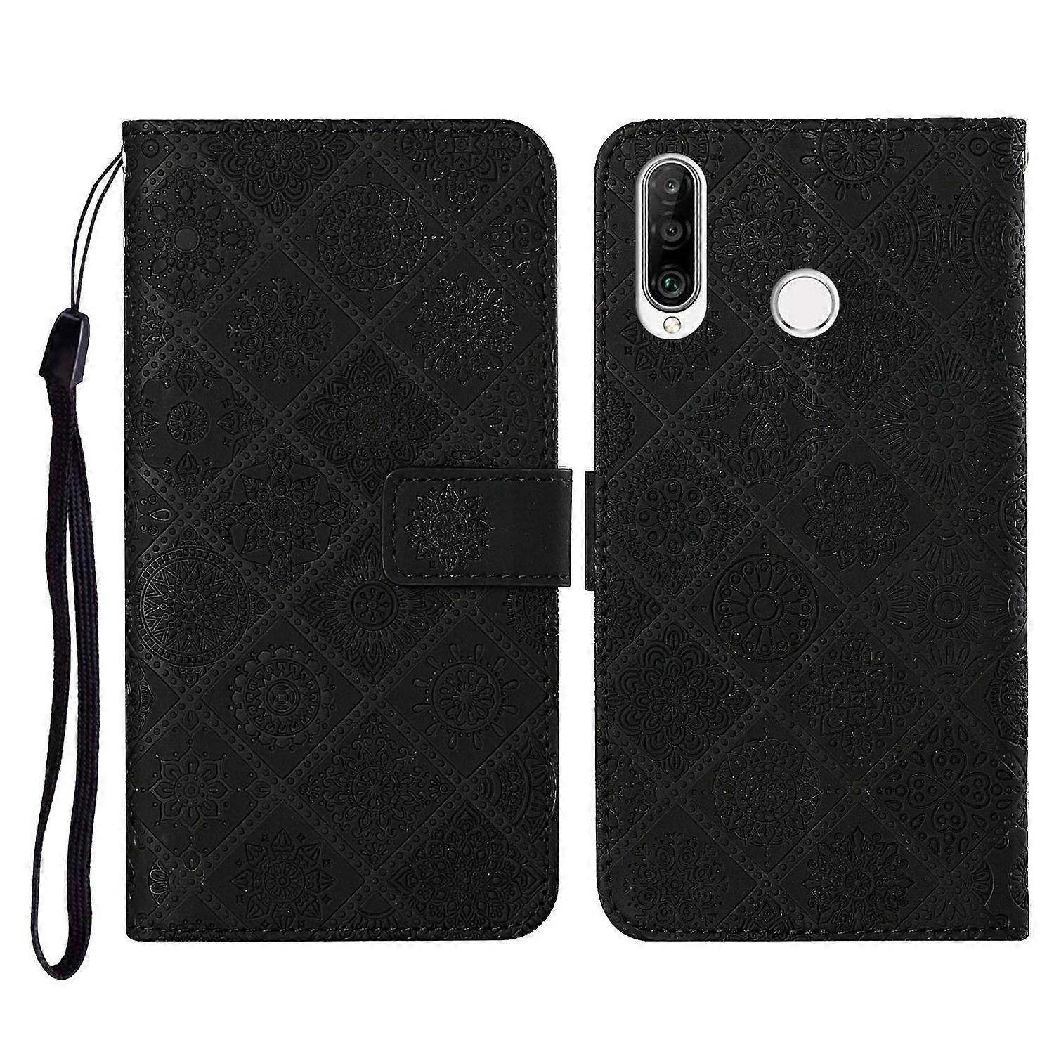 Custodia Cover Portafoglio Per Huawei P30 Lite Con Pelle PU E Chiusura Magnetica - Design Wolf Dog, Supporto E Slot Carte