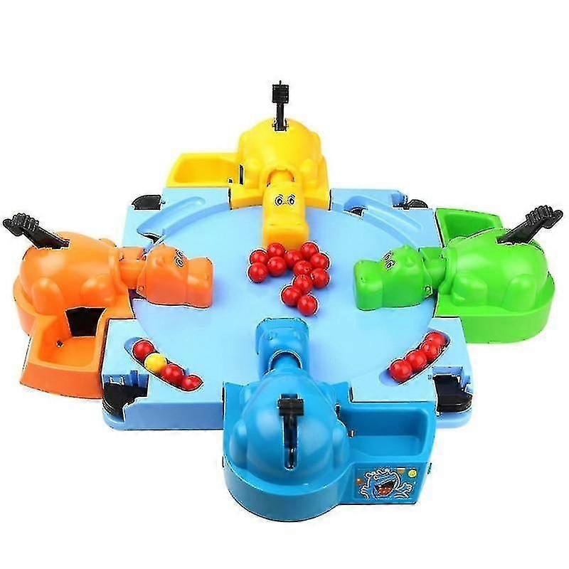SQCLV Feeding Hungry Hippo Marble Swallowing Ball Game, Interactive With Parent And