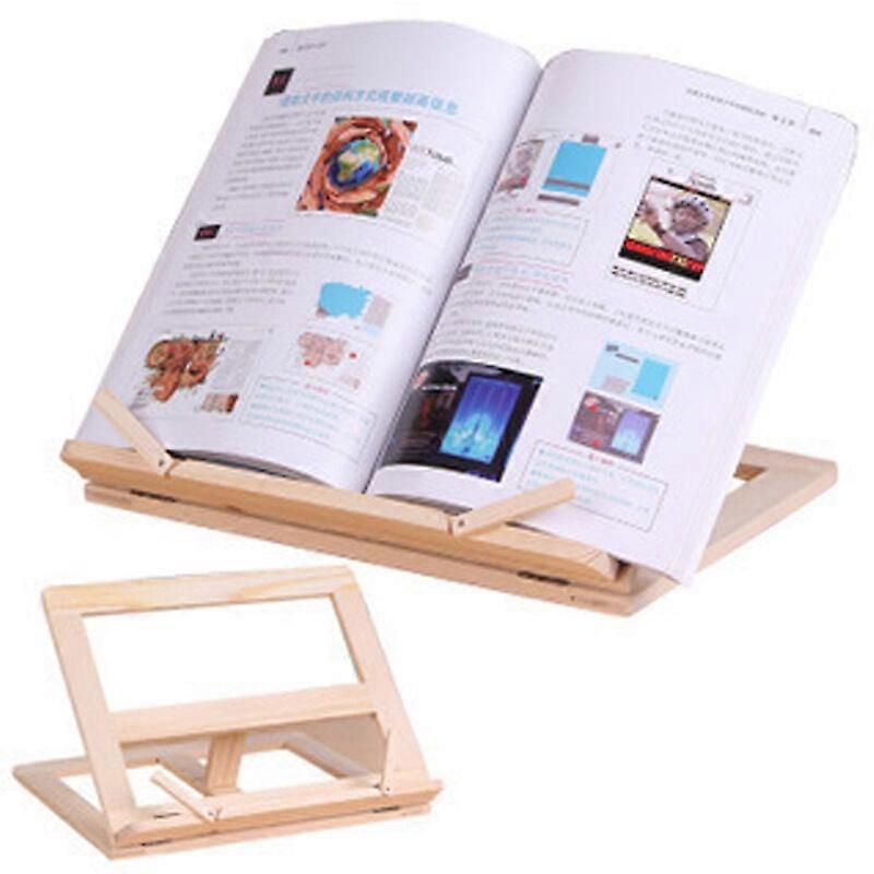 Wooden Bookstand Reading Shelf Stand for Books and Tablets