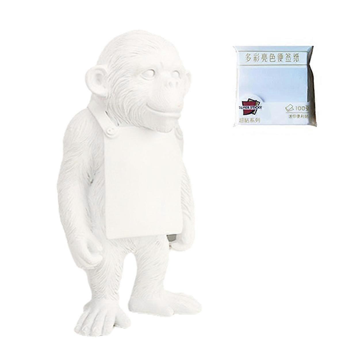 Animal Art Sculpture Desktop Statue Sticky Note Memo Board Desktop Office Decoration White