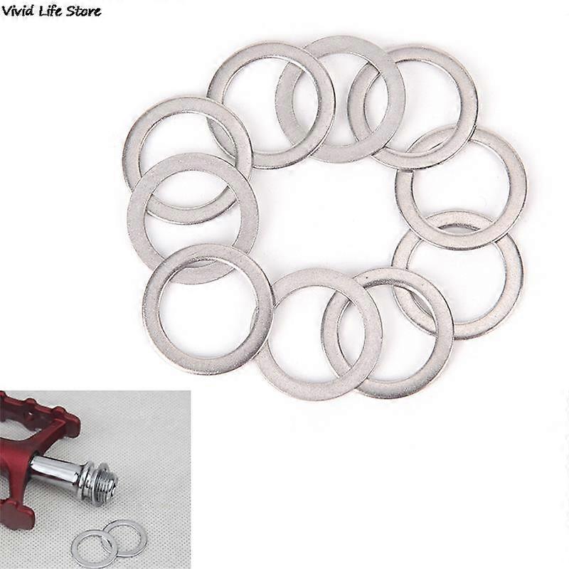 10 pcs. Bicycle Pedal Walk Crank Cycling Bicycle Stainless Steel Ring Pads