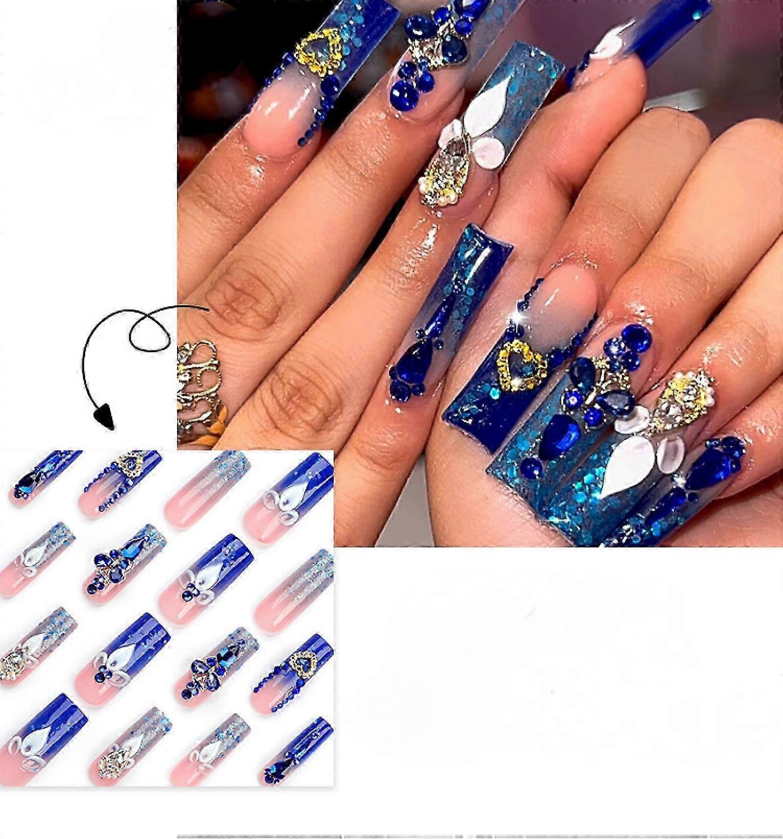 Pointes d’ongles carrées effilées extra longues pour ongles en acrylique