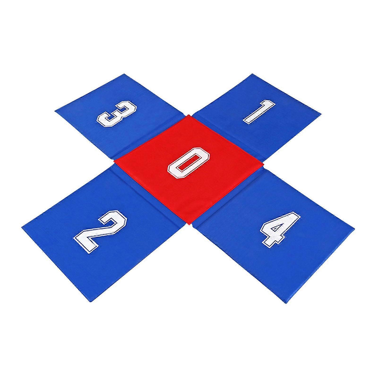 Kids Jumping Pad Cross Shaped for Team Building Games Group Event Team Race