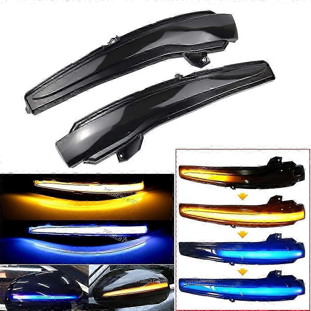 2x Smoked Mirror Turn Signal Indicator Lights – Fits Mercedes W205 W222 C217 W247 W253