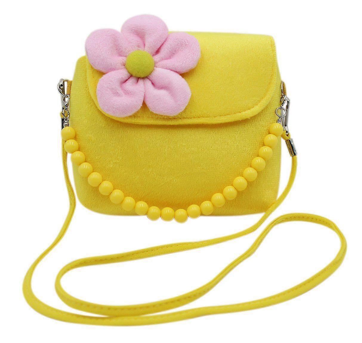 الفتيات الصغيرات أزياء زهرة حقيبة الكتف كروسبودي حقيبة يد أفخم محفظة صغيرة مع مقبض