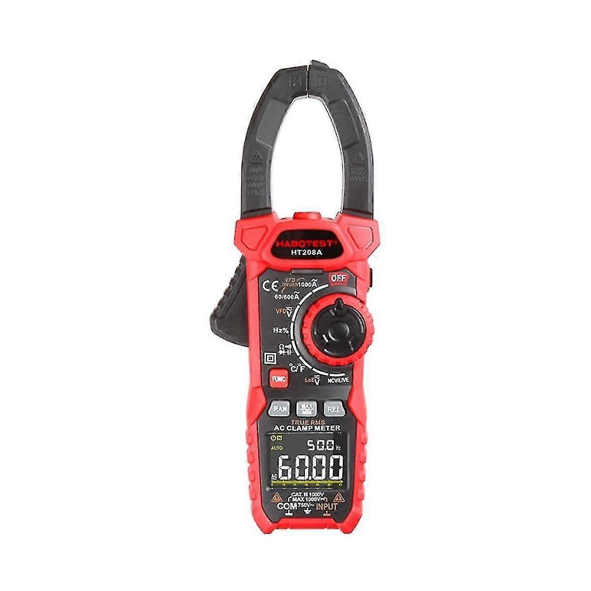 Ht208d Digitalzange Meter True- Multimeter -Bereich Tester Stromzange Digital Amperemeter Klemme