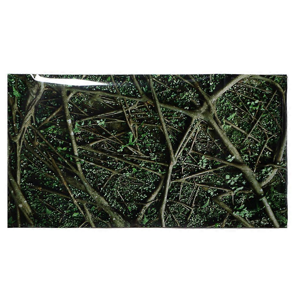 PVC Adhesive Trees Jungle Pattern Aquarium Background Poster Sticker Reptile Tank Decoration