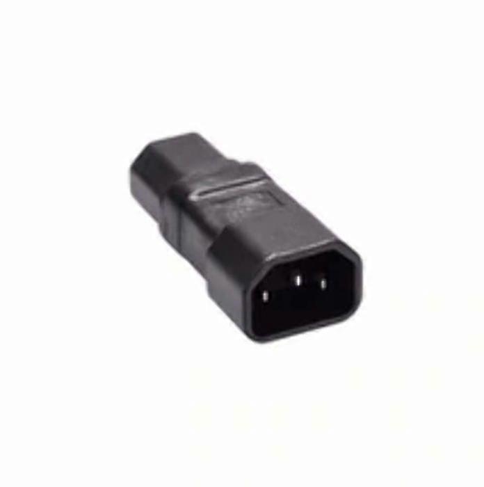 Microconnect - PEA1415 - Adaptateur pour connecteur d’alimentation - IEC 60320 C14 vers IEC 60320 C15 - 250 V - 15 A - Noir