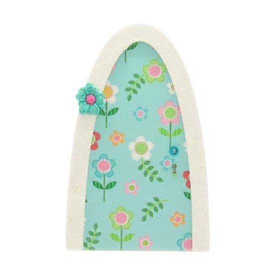 Fairy Door Realistic Clear Color Wooden Garden Fairy Gnome Elf Miniature Figurine Door for Yard