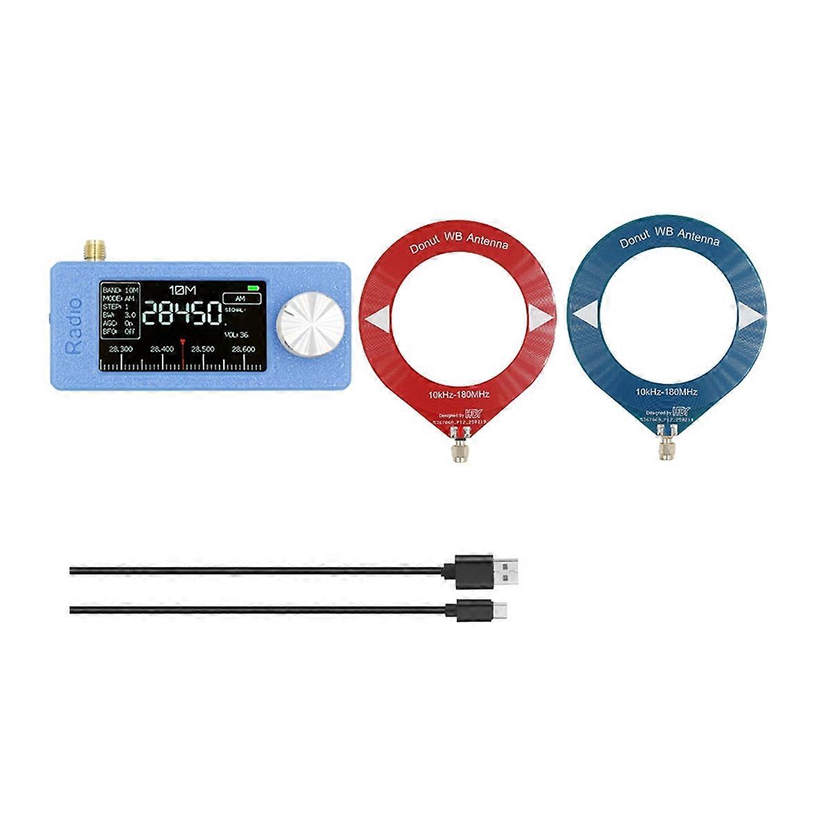 SI4732 Full Band Radio Receiver 10Khz-180Mhz, Mini Pocket Radio LSB USB, AM, FM, with Antenna