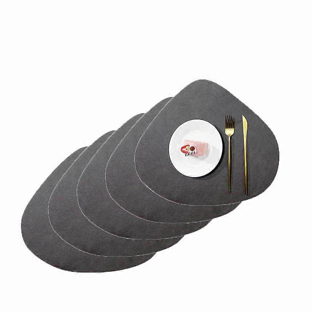 Dining Placemats, Waterproof Faux Leather, Reversible