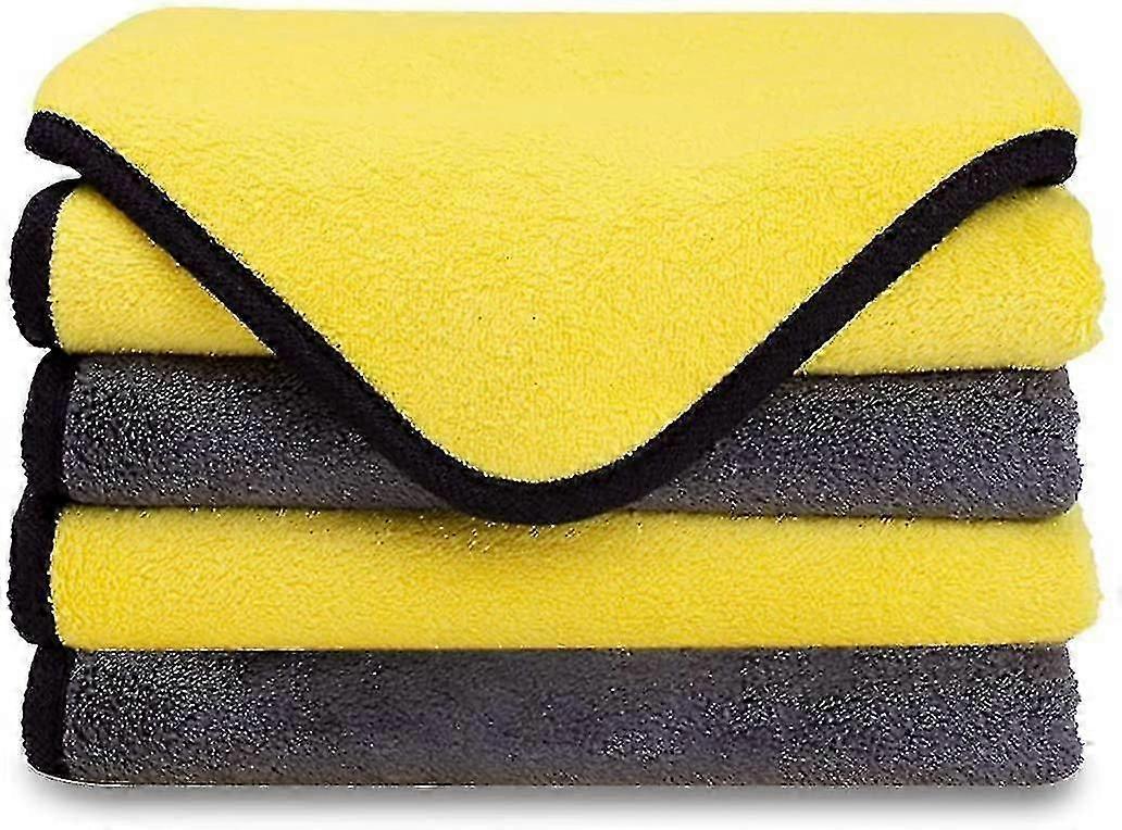 4pcs Microfiber Car Cleaning Cloth