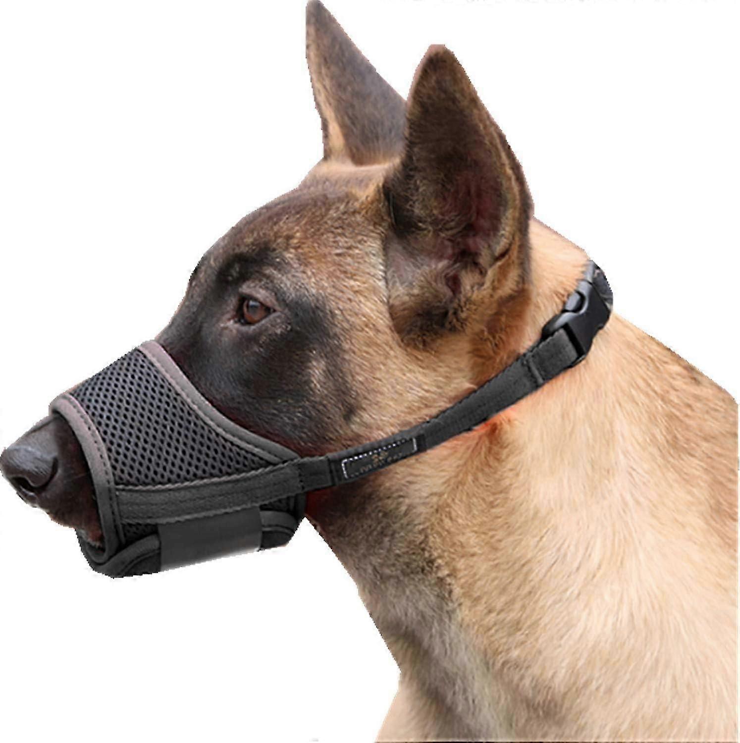 Dog Muzzle Nylon Mesh Adjustable Breathable Soft Dog Muzzle,Anti-bite,Anti-Barking
