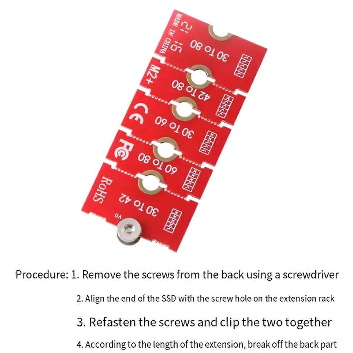 M.2 NGFF NVME SSD Extension Bracket Adapter