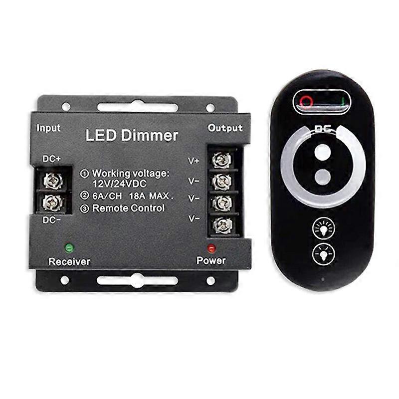 Controller Dimmer 12V 24V with RF Wireless Touch Remote Control