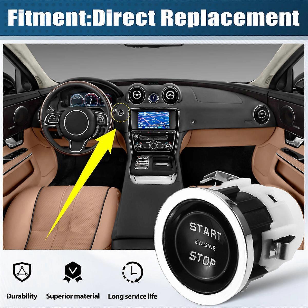 C2D4509 Car Engine Start Stop Ignition Switch Push Button for Jaguar XJ 2010-2013