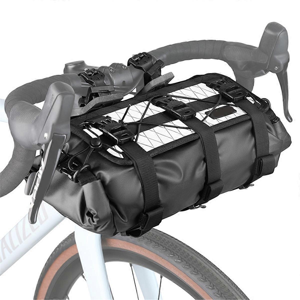 Waterproof Bike Handlebar Bag Adjustable Capacity, B