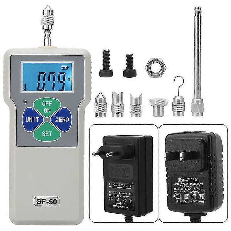 Sf-50 Portable Push And Pull Tester Meter Digital Force Gauge 50n/5kg/11lb 100-240v