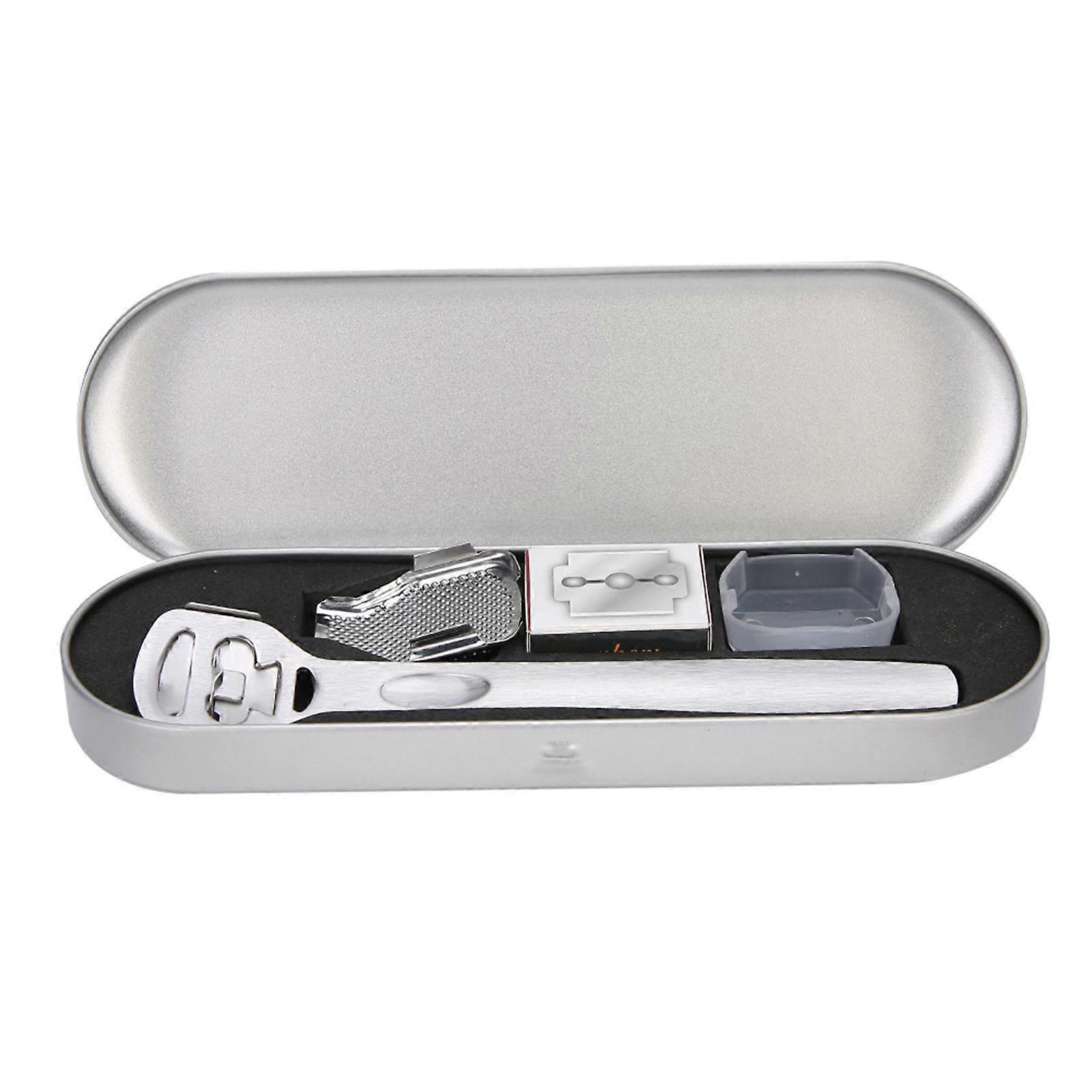 Stainless Steel Pedicure Set for Removing Calluses and Dead Skin from Feet, Silver