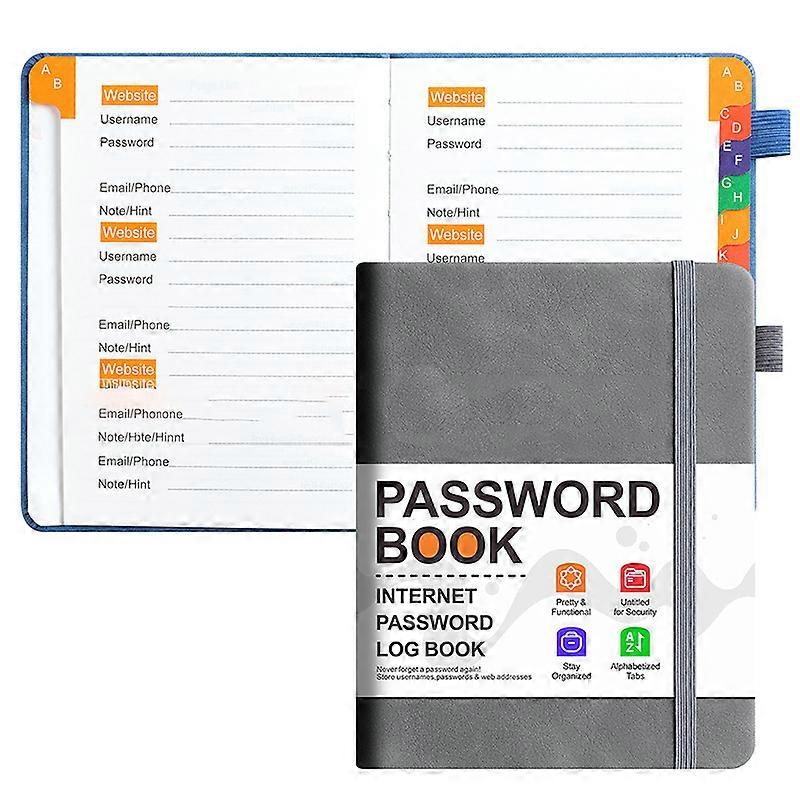INF Wachtwoord Notebook met Slot A5 PU Lederen Dagboek