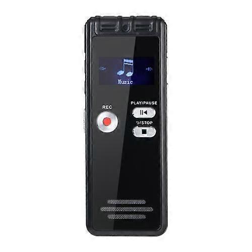 ZRUXE SK6 Digital Voice Recorder 0.8 inch LED Screen Interview Recorder USB Rechargeable MP3 Player Memory: 8GB