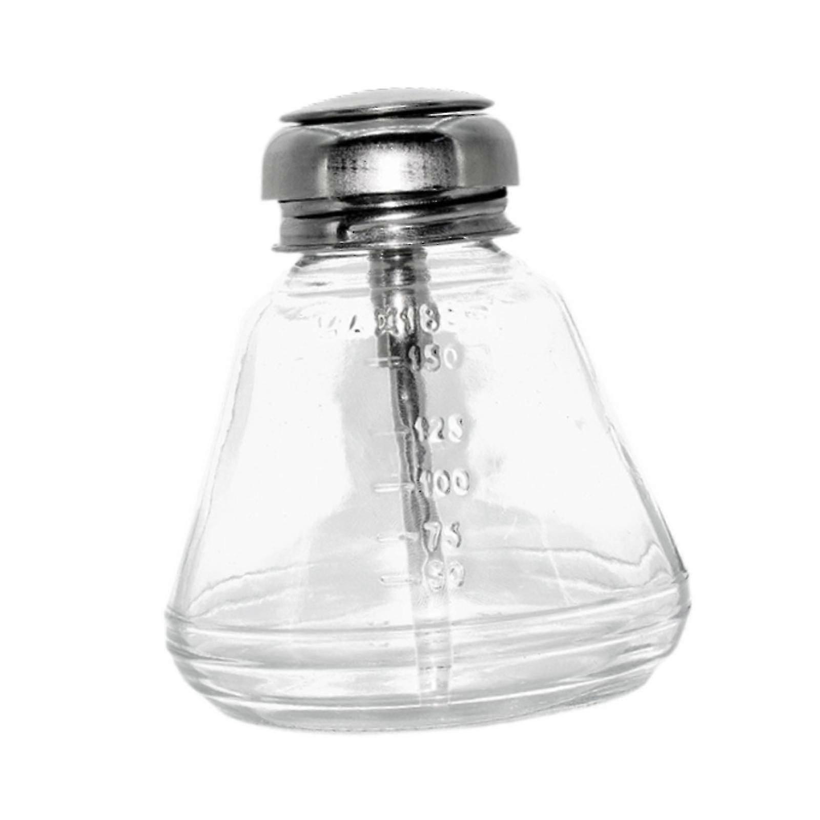Glass Pump Dispenser Bottle Empty Bottle for Desktop Cleaning Makeup Remover