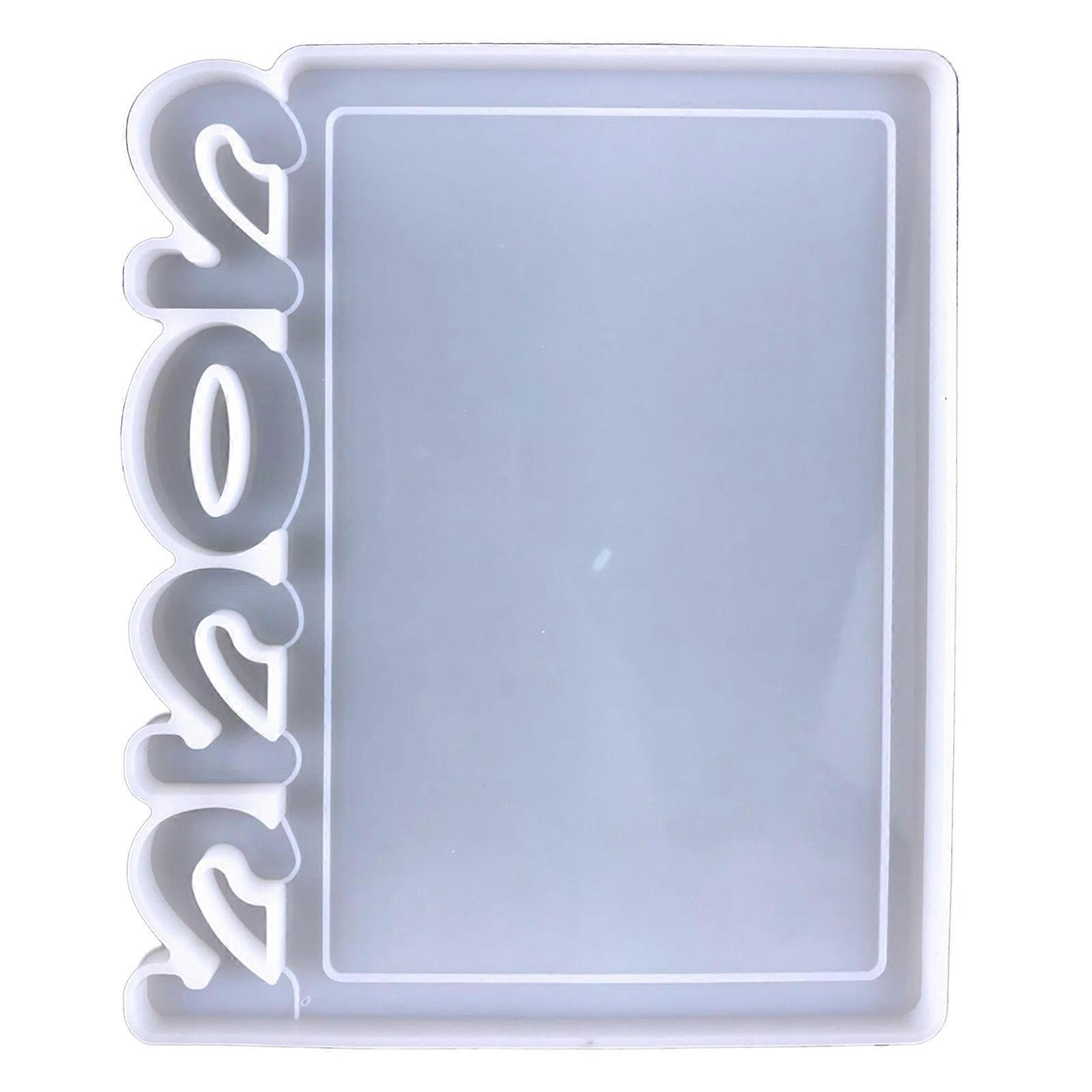 Photo Frame Silicone Mold, Rectangle Pictures Frame Resin Mould for DIY Crafts Crystal UV Epoxy Resin Casting Home Table Decors  Clear