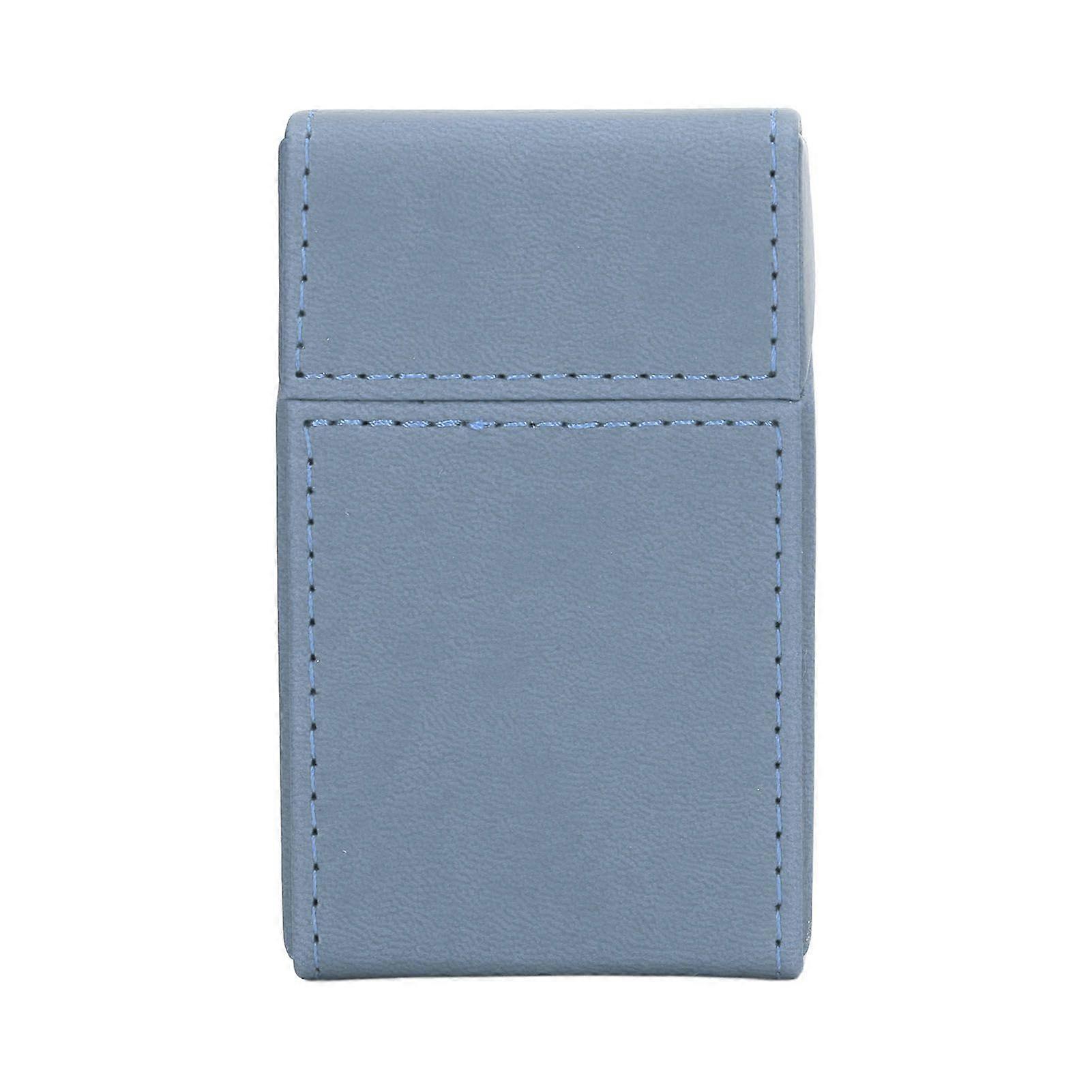 kannettava savukelaatikko PU nahkapidike savukelaatikkokotelo 20PCS savukkeille matkustaa kotiin vaaleansininen