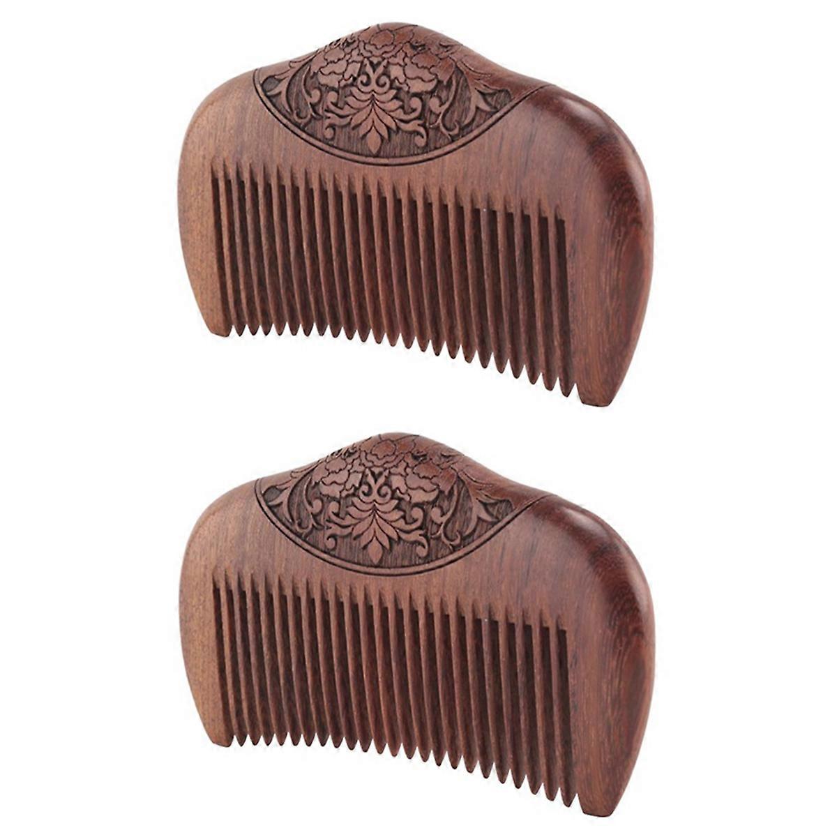 Natural Super Narrow Dent Wood Combs Pocket Comb