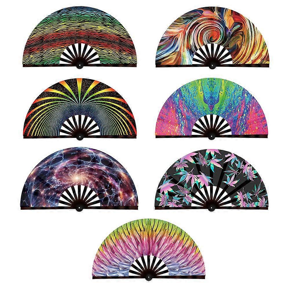 Boots On The Ground Hand Fan, Clack Fans For Line Dancing, Large Holographic