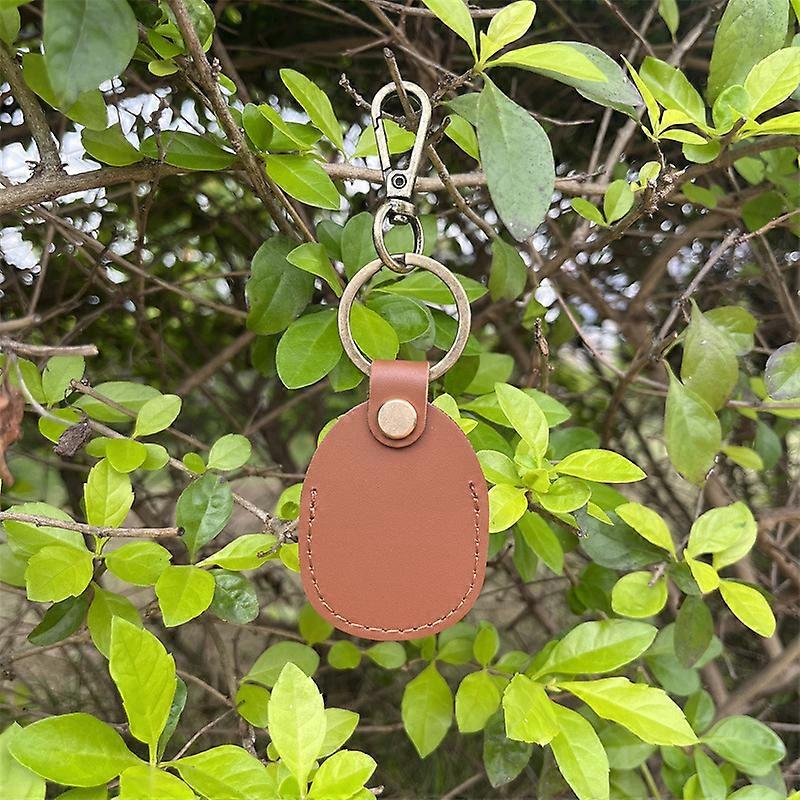 Estojo de couro PU elegante INF para Apple AirTags Tracker