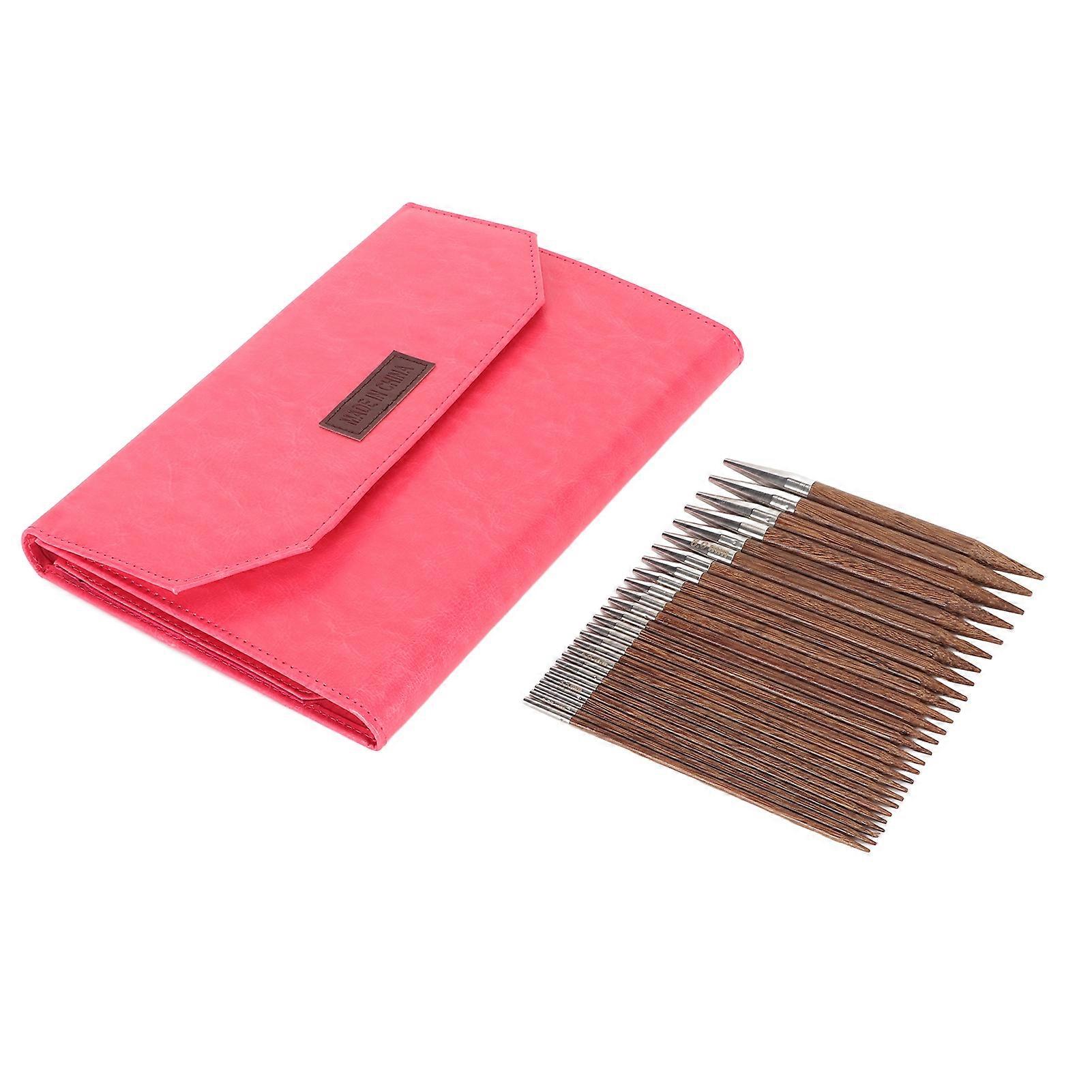 Interchangeable Circular Knitting Needles Set Multiple Sizes Ergonomic Handle Knitting Needles Set for Blankets Hats 