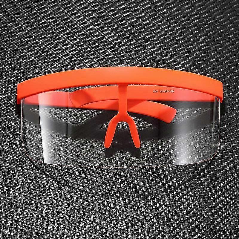 Oversized Mirror Colorful One Piece Rimless Men Mask Sunglasses Windproof Driving Big Frame Goggle Women Sunglasses Shades