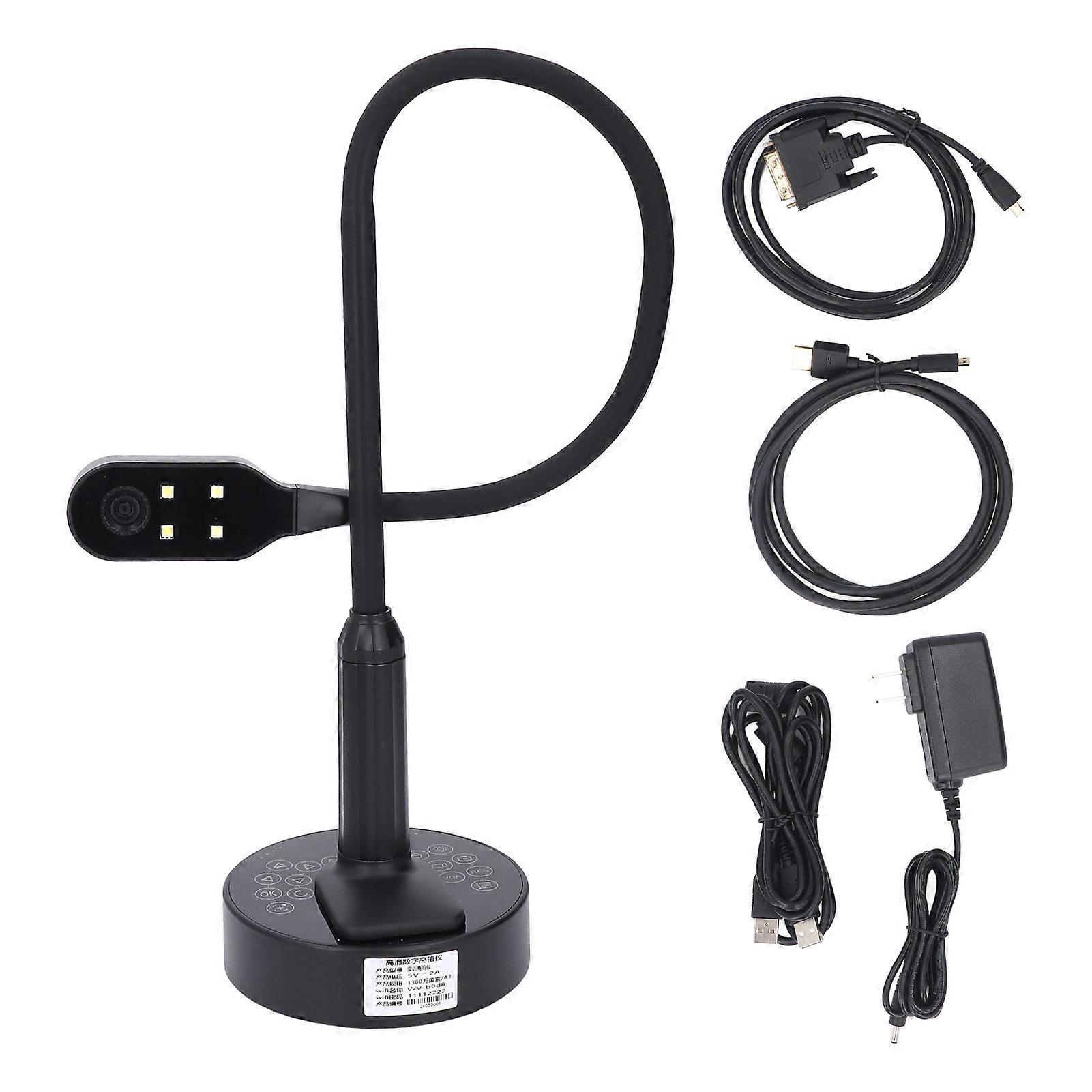 Book and Document Scanner 5.8G WiFi 13MP Anti Interference Portable Lossless Zooming for Office Teaching